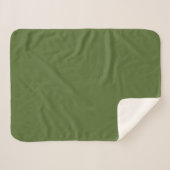 Couverture Sherpa Vert foncé (Devant (Horizontal))