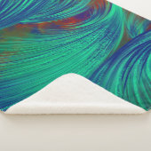 Couverture Sherpa Vert - Plumes Phoenix (3/4)