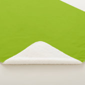 Couverture Sherpa Vert pomme (couleur solide) (3/4)