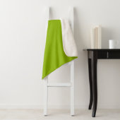 Couverture Sherpa Vert pomme (couleur solide) (En situation)