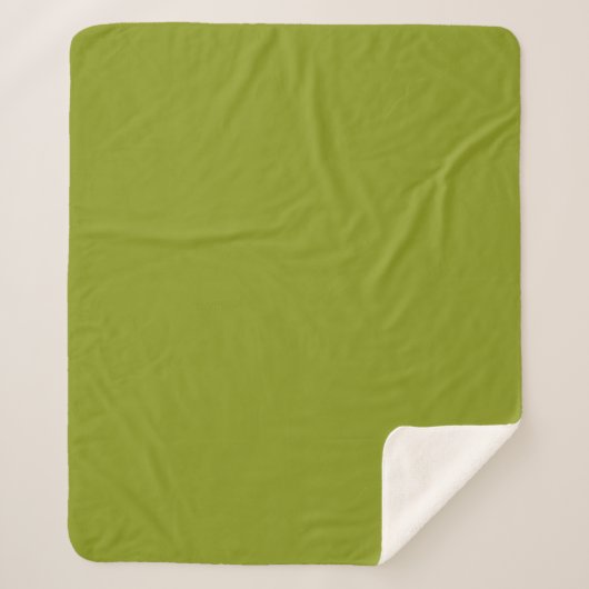 Couverture Sherpa Vert tendance (uni) (Devant)