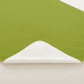 Couverture Sherpa Vert tendance (uni) (3/4)