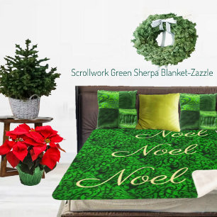 Couverture Sherpa verte