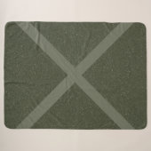 Couverture Sherpa Verte en mousse diagonale (Devant (Horizontal))