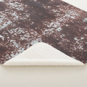 Couverture Sherpa Very old rusted sheet iron. Textured metal surface (3/4)