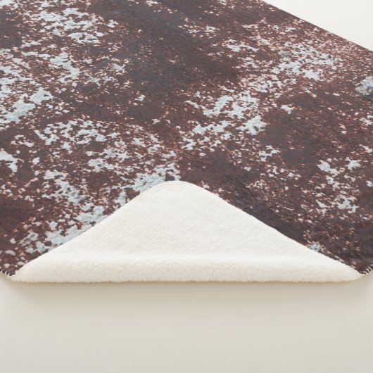 Couverture Sherpa Very old rusted sheet iron. Textured metal surface (3/4)