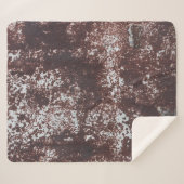 Couverture Sherpa Very old rusted sheet iron. Textured metal surface (Devant (Horizontal))