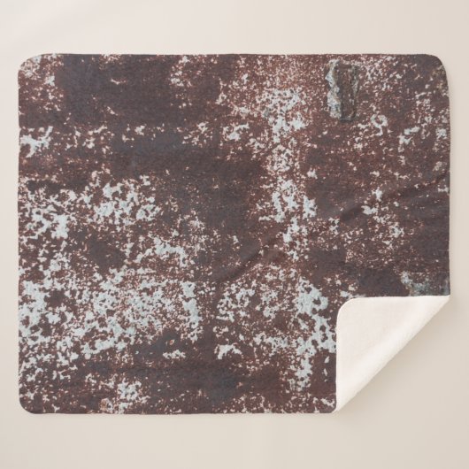 Couverture Sherpa Very old rusted sheet iron. Textured metal surface (Devant (Horizontal))