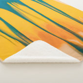 COUVERTURE SHERPA VÊTEMENT JAUNE ET BLEU (3/4)