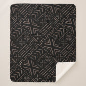 Couverture Sherpa Vêtements africains contemporains en boue Imprimer (Devant)