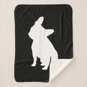 Couverture Sherpa Vêtements de Tête de Chien-taureau français, Tête