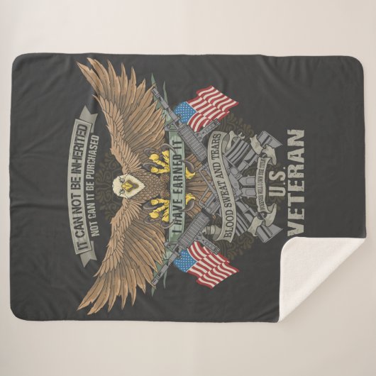 Couverture Sherpa Vétéran américain (Devant (Horizontal))