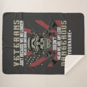 Couverture Sherpa Vétéran patriotique USA Funny Humour (Devant (Horizontal))