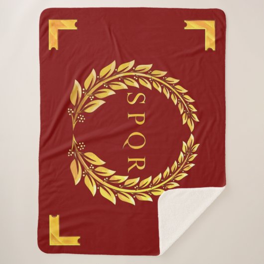 Couverture Sherpa Vexilla SPQR (Devant)
