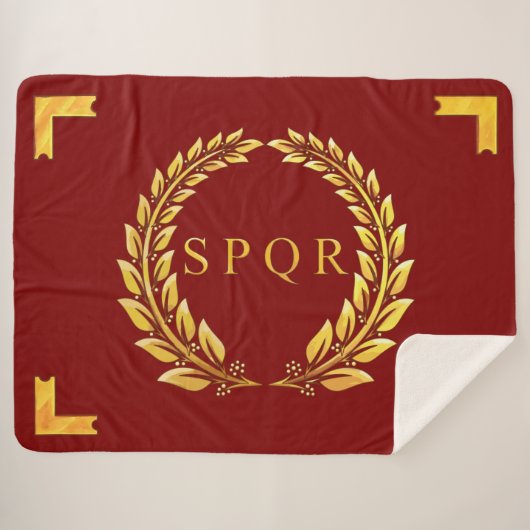 Couverture Sherpa Vexilla SPQR (Devant (Horizontal))