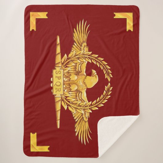Couverture Sherpa Vexilla SPQR Eagle (Devant)
