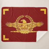 Couverture Sherpa Vexilla SPQR Eagle (Devant (Horizontal))