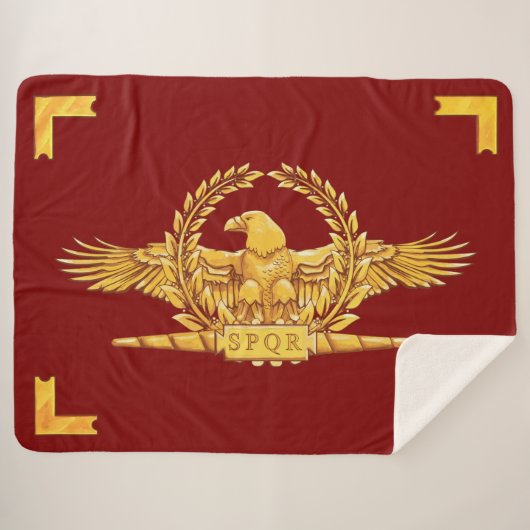 Couverture Sherpa Vexilla SPQR Eagle (Devant (Horizontal))