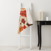 Couverture Sherpa Vibes Boho d'automne : Tapisserie captivante de Fe (En situation)