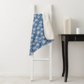 Couverture Sherpa Vibes tropicales Palm Tree Blue (En situation)