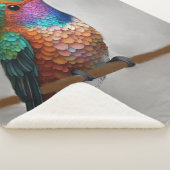 Couverture Sherpa Vibrant Allen’s Hummingbird Painting (3/4)