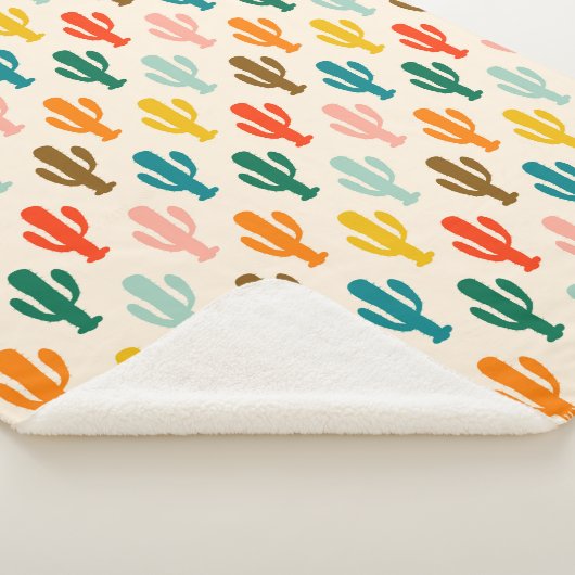Couverture Sherpa Vibrant Desert Botanical Throw Blanket (3/4)