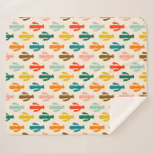 Couverture Sherpa Vibrant Desert Botanical Throw Blanket  (Devant (Horizontal))