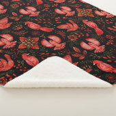 Couverture Sherpa  Vibrant floral and leafy pattern designs (3/4)