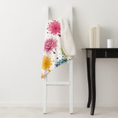 Couverture Sherpa Vibrant Paint Splash Pattern Sherpa Blanket (En situation)