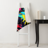 Couverture Sherpa Vibrant Paint Splatter Artwork Burst (En situation)