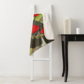 Couverture Sherpa Vibrant Tropical Toucan Birds Art Exotic Jungle (En situation)