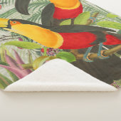 Couverture Sherpa Vibrant Tropical Toucan Birds Art Exotic Jungle (3/4)