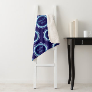 Couverture Sherpa Vibrations spirituelles mandala
