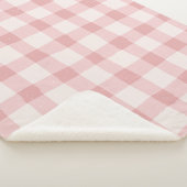 Couverture Sherpa Vichy checkered blanket. (3/4)