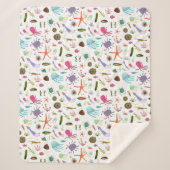 Couverture Sherpa Vie marine colorée (Devant)