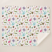 Couverture Sherpa Vie marine colorée (Devant (Horizontal))