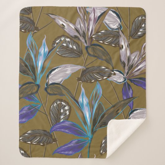 Couverture Sherpa Vieille texture murale avec fissures, arrière - pl (Devant)