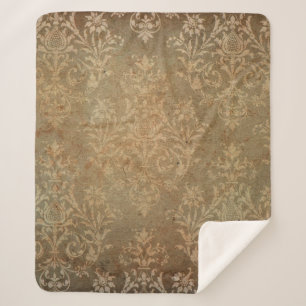 Couverture Sherpa Vieux papier peint vintage. fond d'écran grunge,