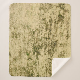 Couverture Sherpa Vieux patiné rétro vintage rouille foncée grungy r