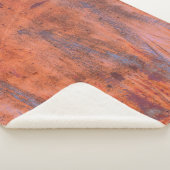 Couverture Sherpa Vieux patiné rouille texturéabstrait, vieilli, vie (3/4)