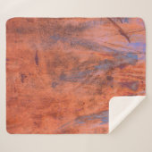 Couverture Sherpa Vieux patiné rouille texturéabstrait, vieilli, vie (Devant (Horizontal))