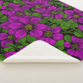 Couverture Sherpa Vigne Clematis rose (3/4)