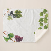 Couverture Sherpa Vignoble de raisins Ile grecque méditerranéenne (Devant (Horizontal))