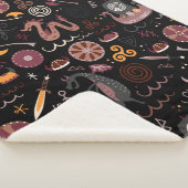 Couverture Sherpa Viking motif design graphique transparent (3/4)