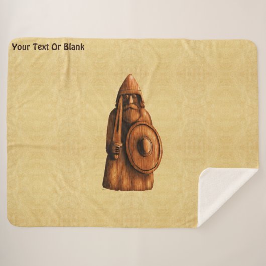 Couverture Sherpa Viking rustique (Devant (Horizontal))