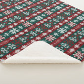 Couverture Sherpa Vilain tricot de Noël Motif traditionnel 19 (3/4)