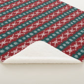 Couverture Sherpa Vilain tricot de Noël Motif traditionnel 20 (3/4)