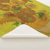 Couverture Sherpa Vincent Van Gogh 15 Peinture de tournesols (3/4)