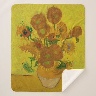 Couverture Sherpa Vincent Van Gogh 15 Tournesols Peinture