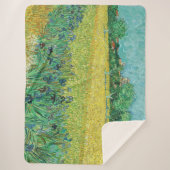 Couverture Sherpa Vincent van Gogh - Champ avec Iris près d'Arles (Devant)